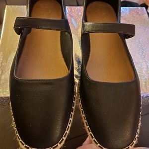 Asos black Mary Jane espadrilles